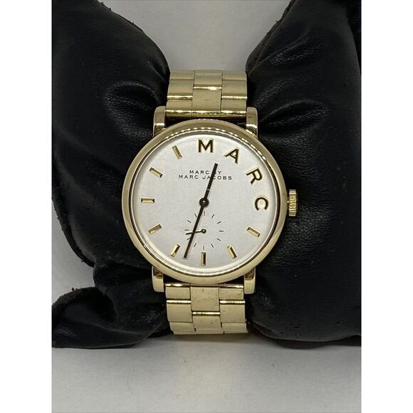 Marc Jacobs MBM3243 Women's Stainless Steel Analog White Dial Quartz Watch JK897 - Picture 1 of 12